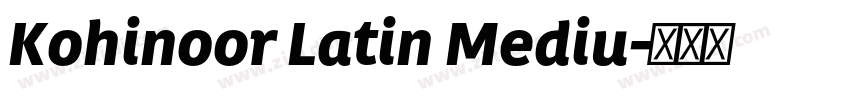 Kohinoor Latin Mediu字体转换